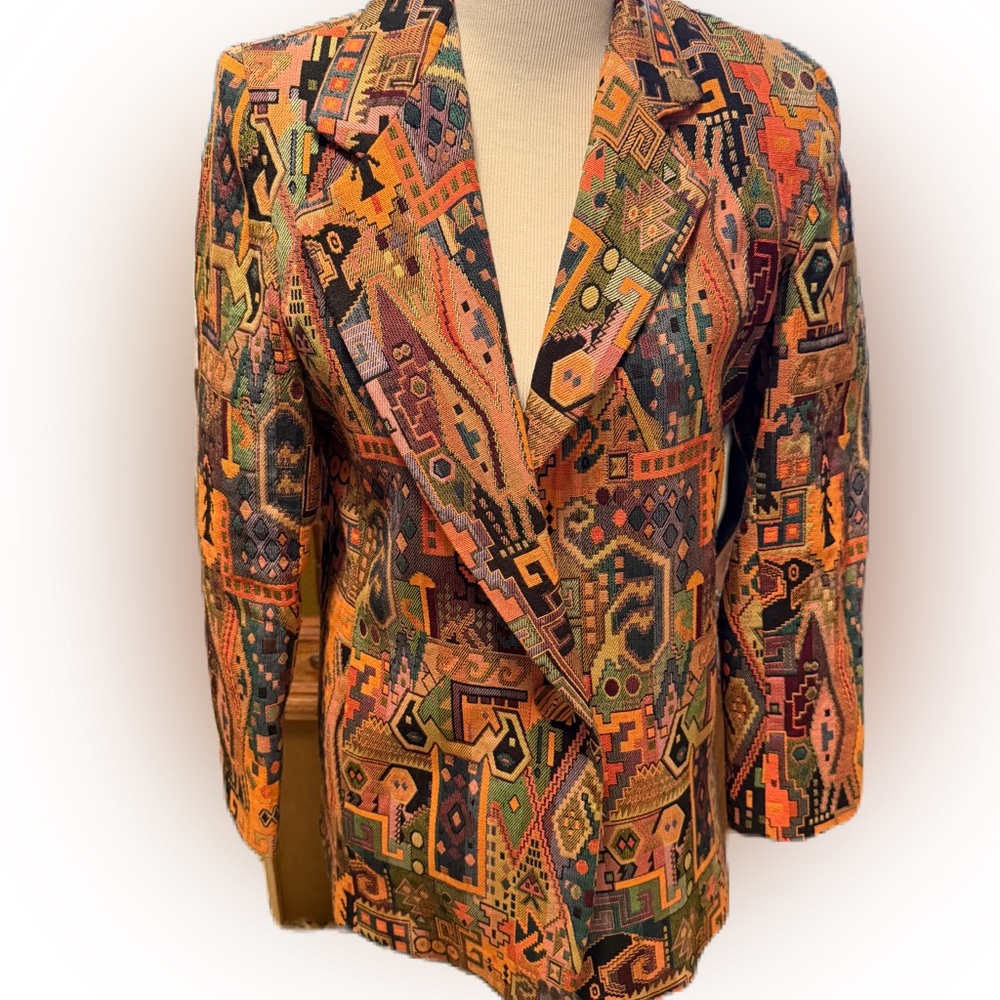 Vintage The Icing Women’s Aztec Blazer With Pockets. Size Medium - Picture 1 of 8